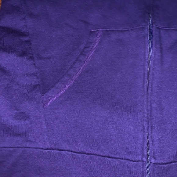 Vintage champion Clemson Tigers zip up hoodie womens XL purple college football - Picture 6 of 9
